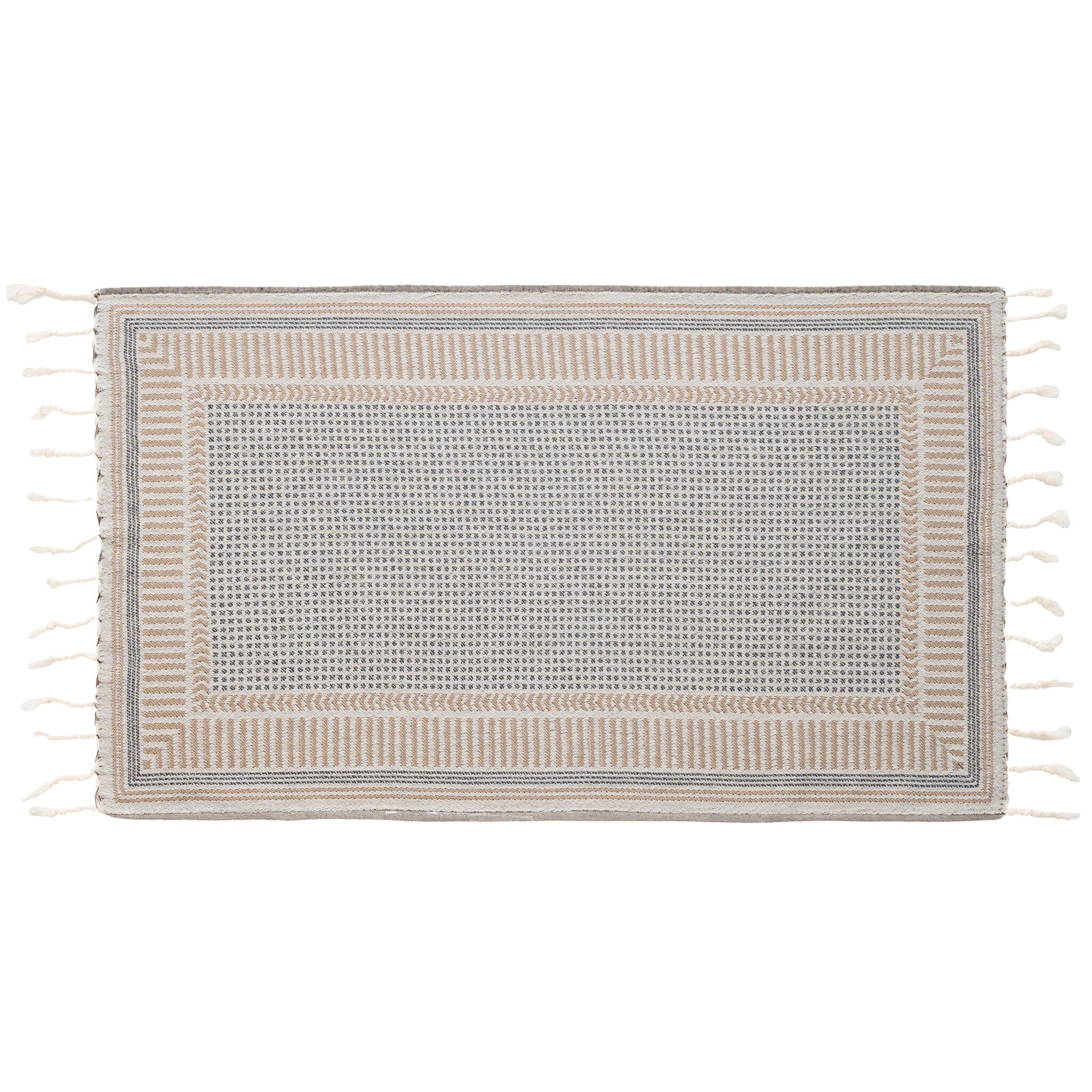 The Allora Turkish Hand / Kitchen Towel - Olive and Linen