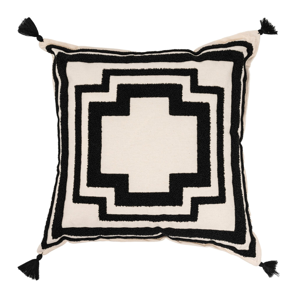 Geometric Tufted Throw Pillow Cover