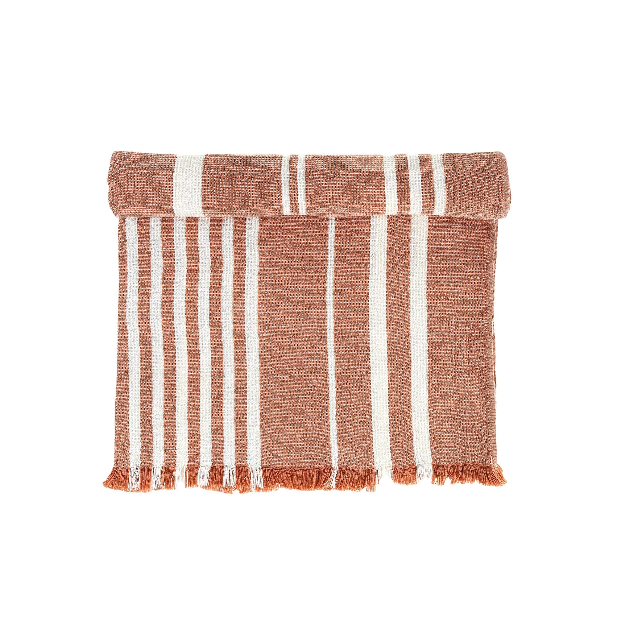 Palermo Turkish Towel / Throw - Olive and Linen