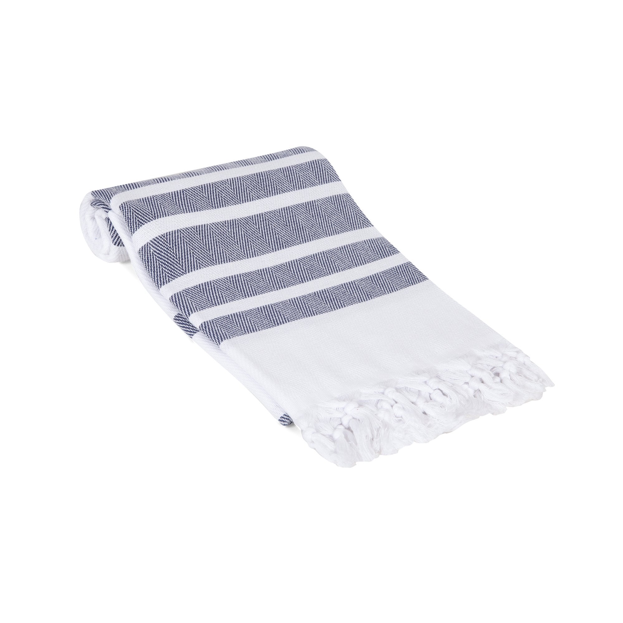 Hand Towels: Turkish Cotton Hand Towel Peshtemals - Olive and Linen