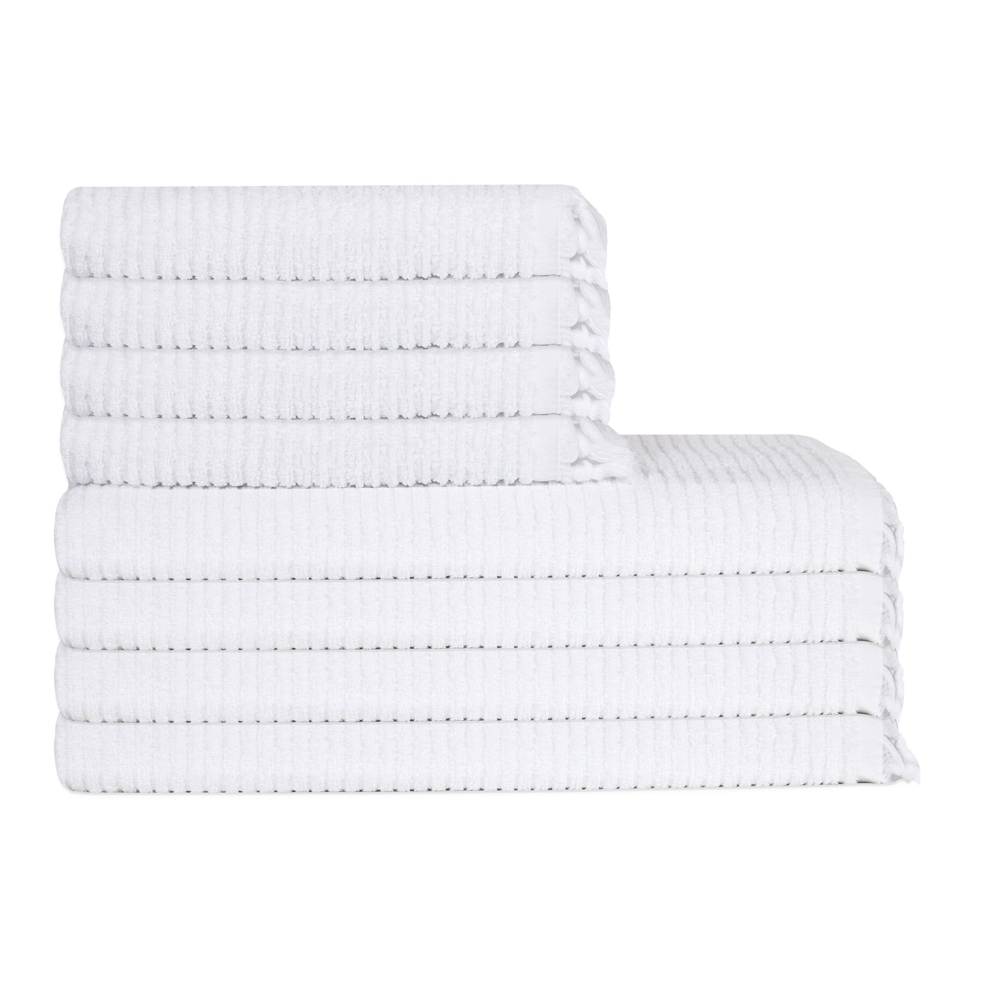 Ribbed Towel White