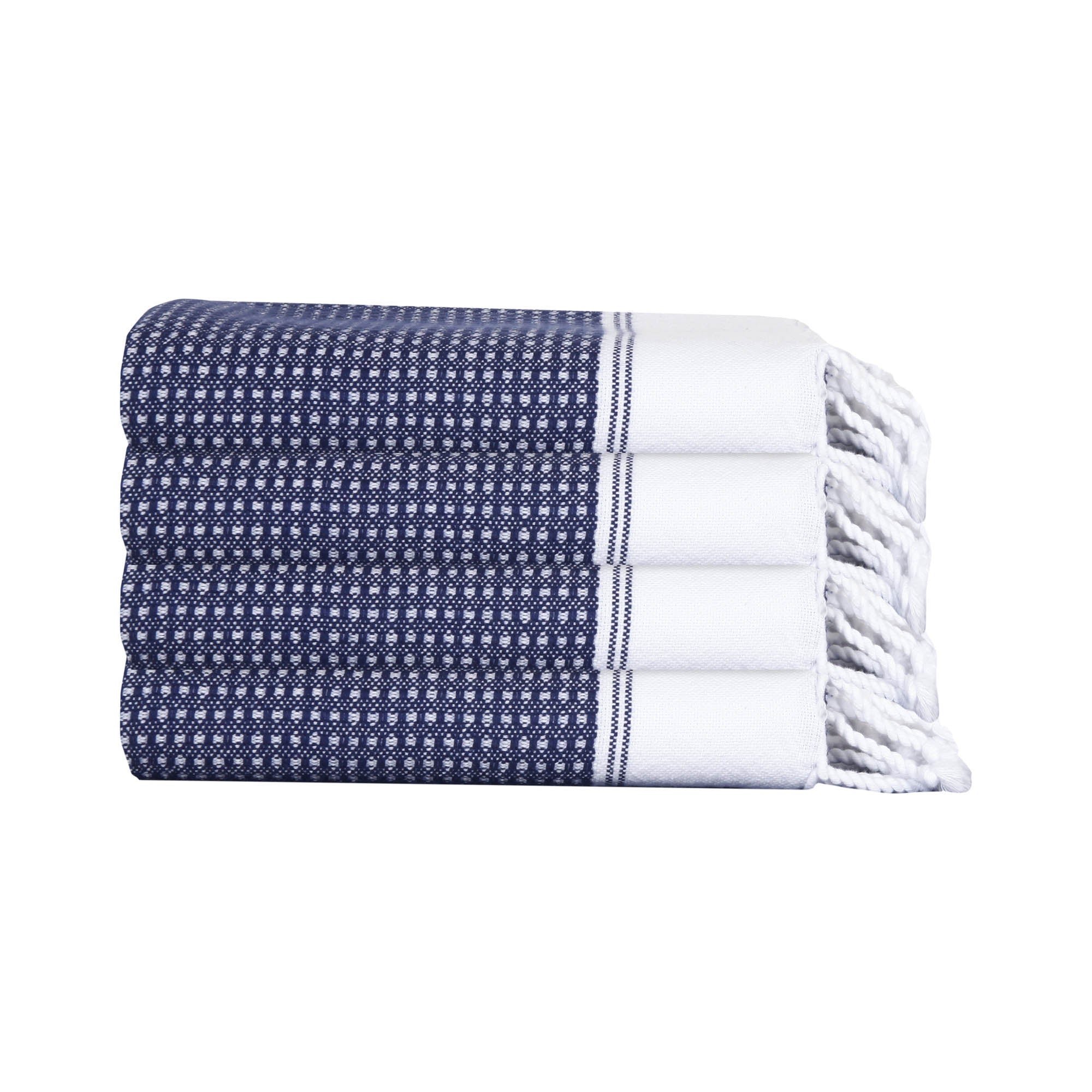 Pixel Turkish Hand / Kitchen Towel Bundle, Navy