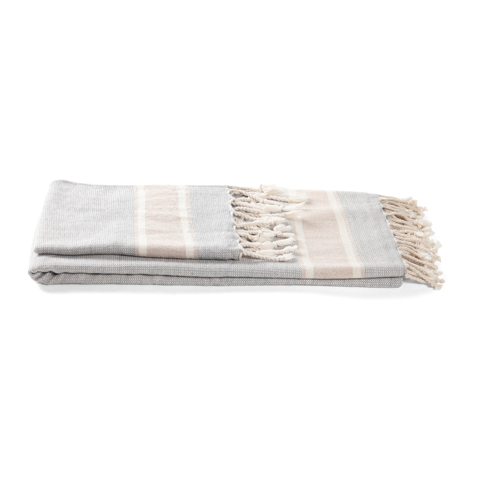 Terra Turkish Towel Set - Olive and Linen