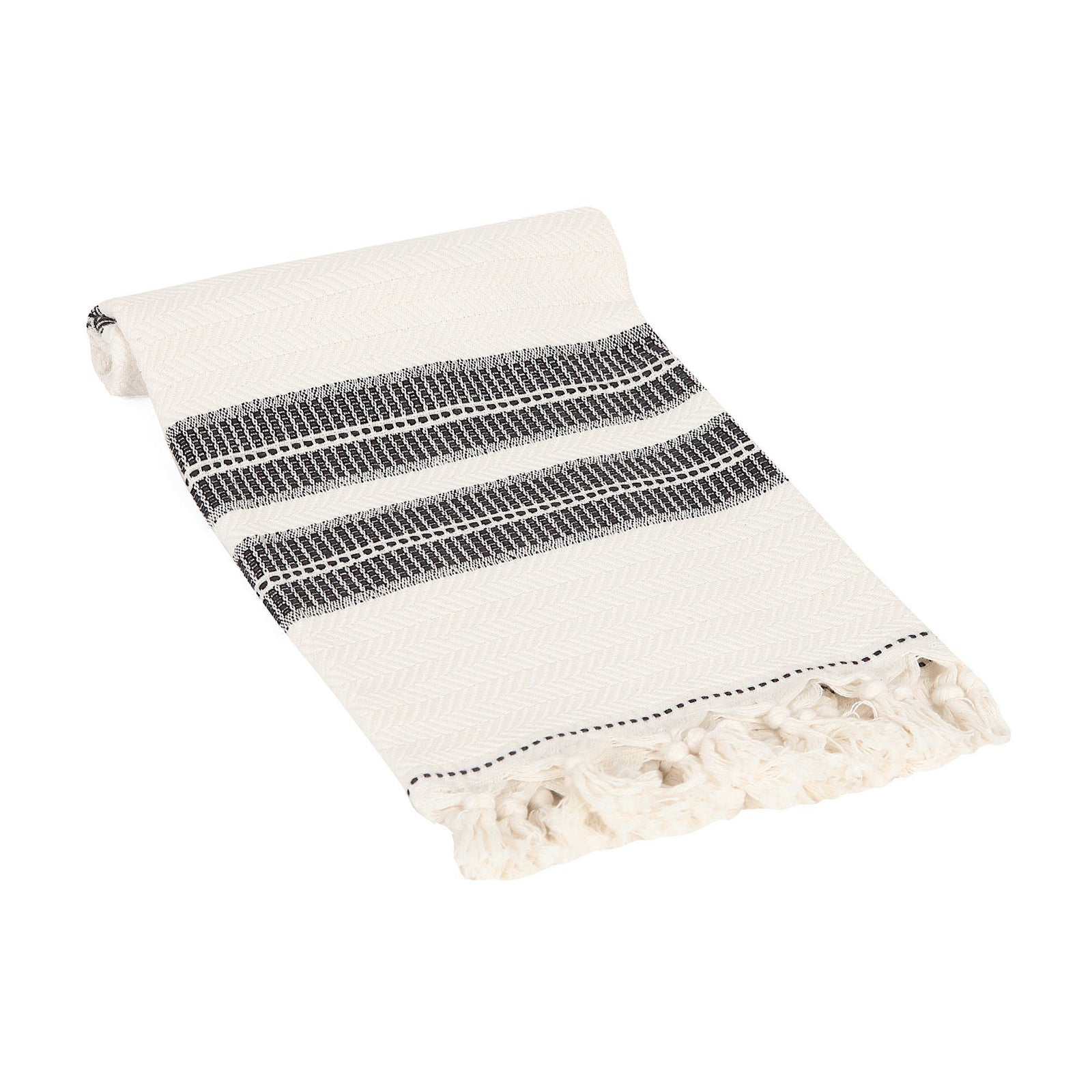 Turkish Kitchen Towels - Black & Cream — Audra Interiors