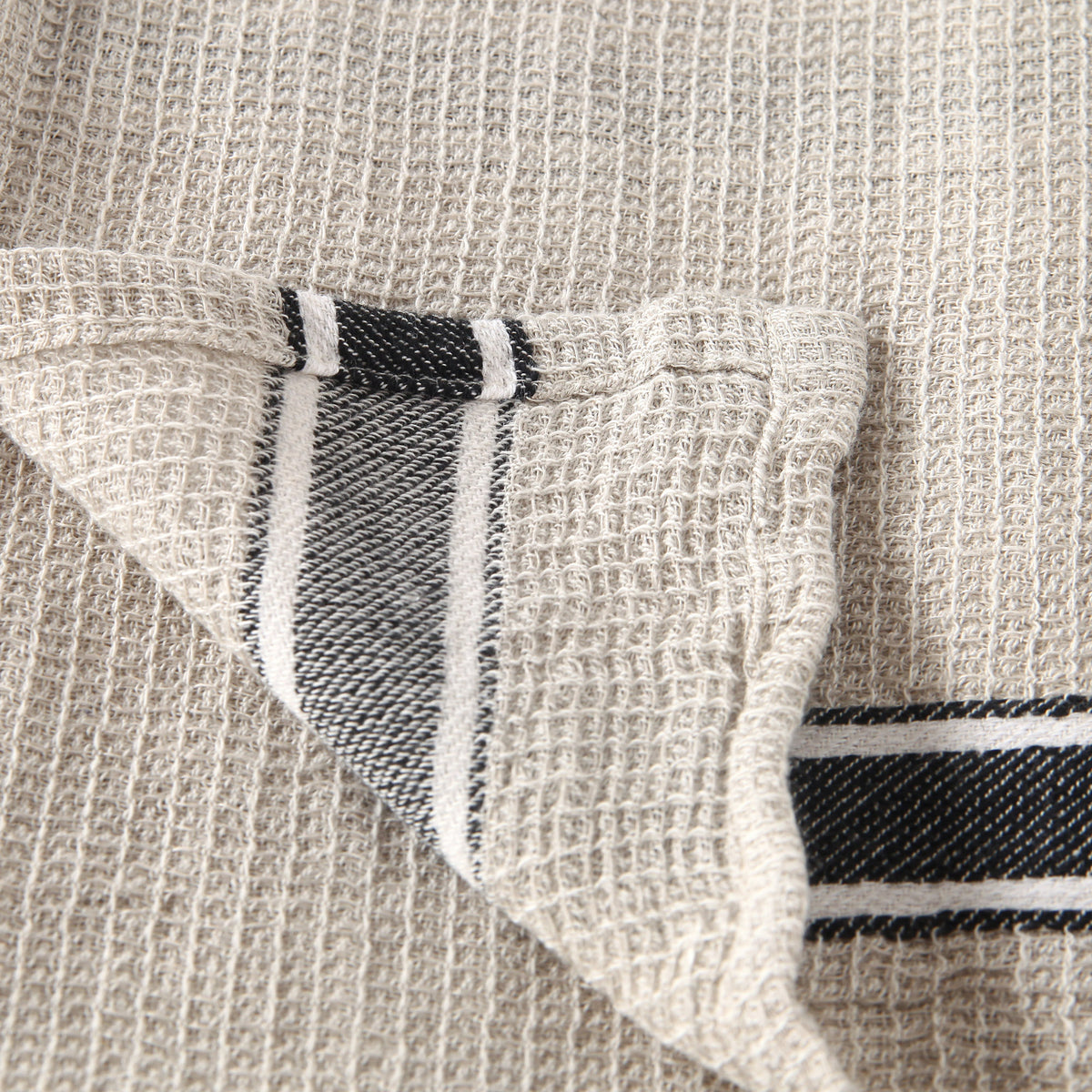 Rustic Parma Kitchen Towel - Olive and Linen
